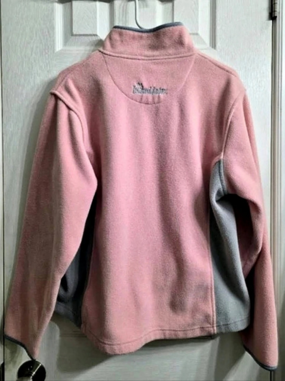 Winners Circle Fleece Pullover in Pink & Gray Size Large Like New
